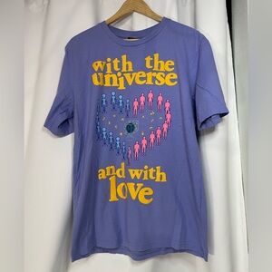 Coney Island Picnic light purple graphic tee w/ puffy yellow text sz M